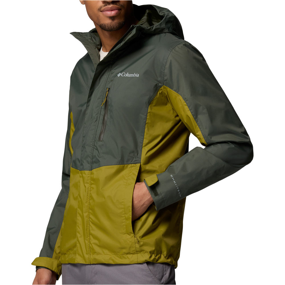 Columbia chaqueta impermeable hombre Pouring Adventure III Jacket vista detalle