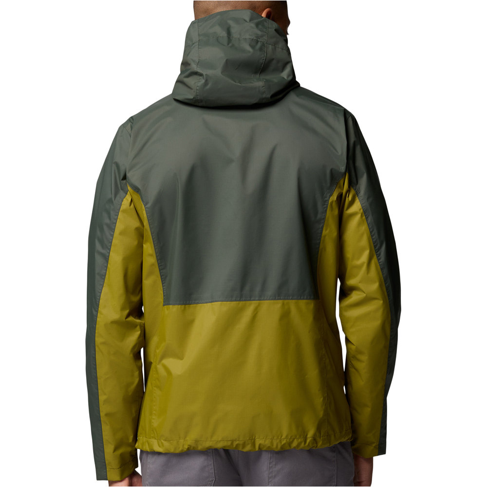 Columbia chaqueta impermeable hombre Pouring Adventure III Jacket vista trasera