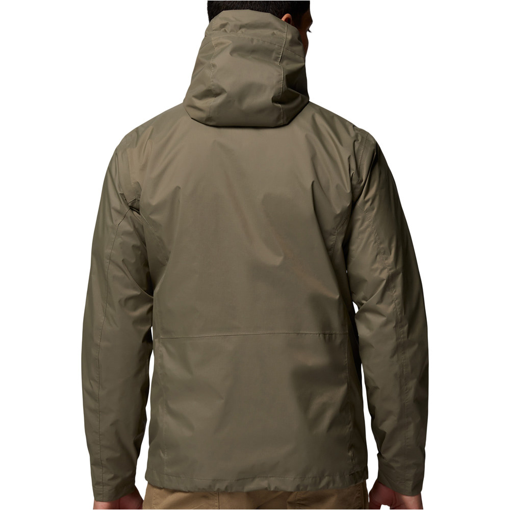 Columbia chaqueta impermeable hombre Pouring Adventure III Jacket vista trasera