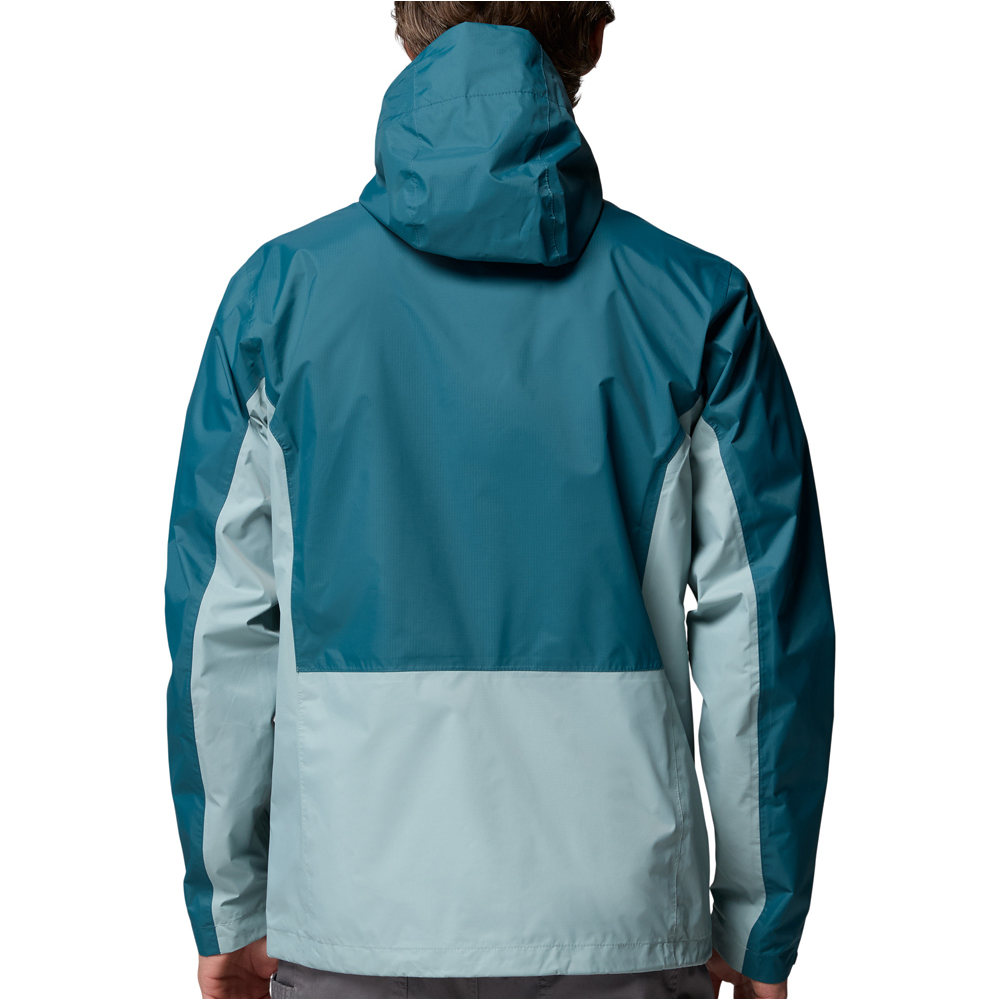 Columbia chaqueta impermeable hombre Pouring Adventure III Jacket vista trasera