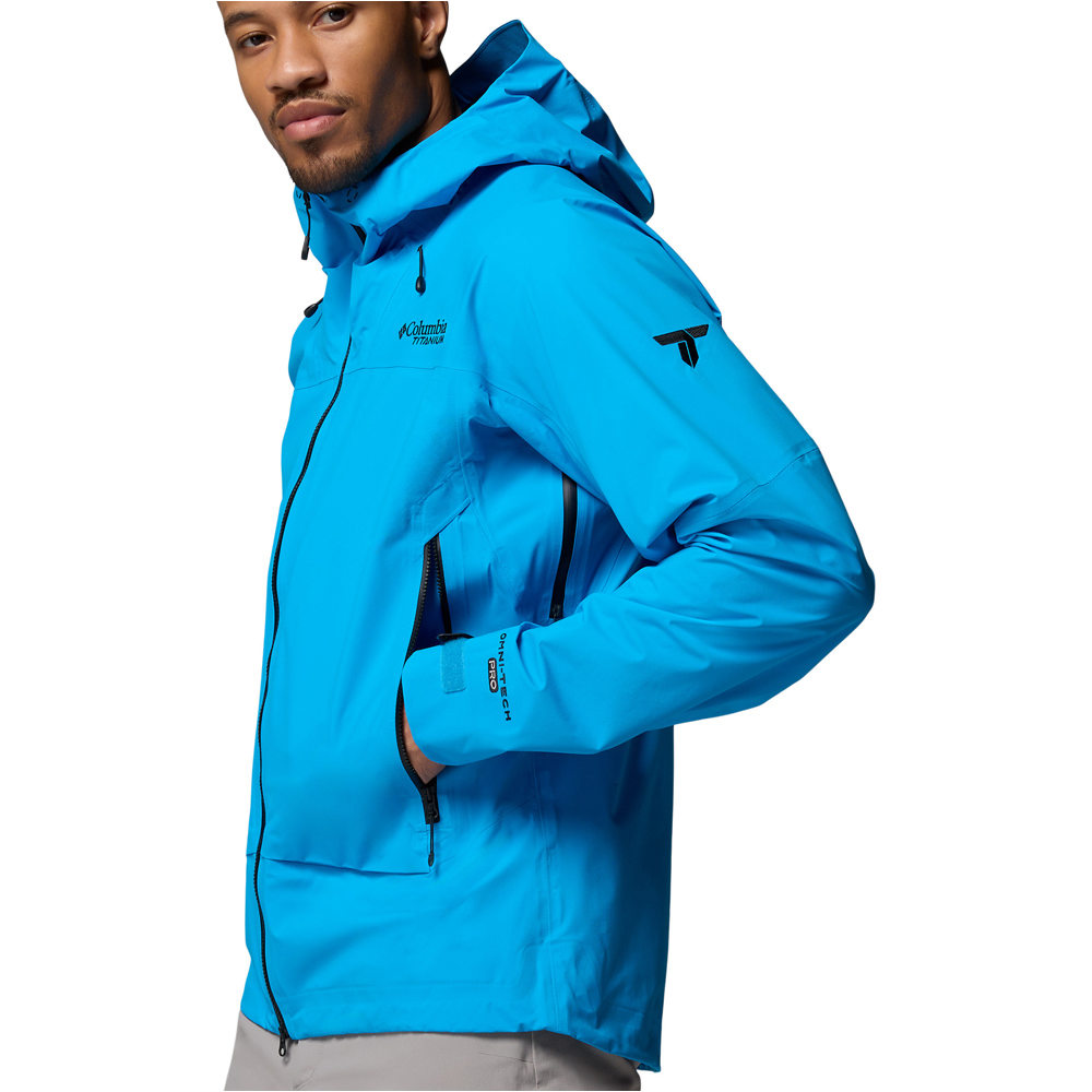 Columbia chaqueta impermeable hombre Saudan Pro 3L Shell vista detalle