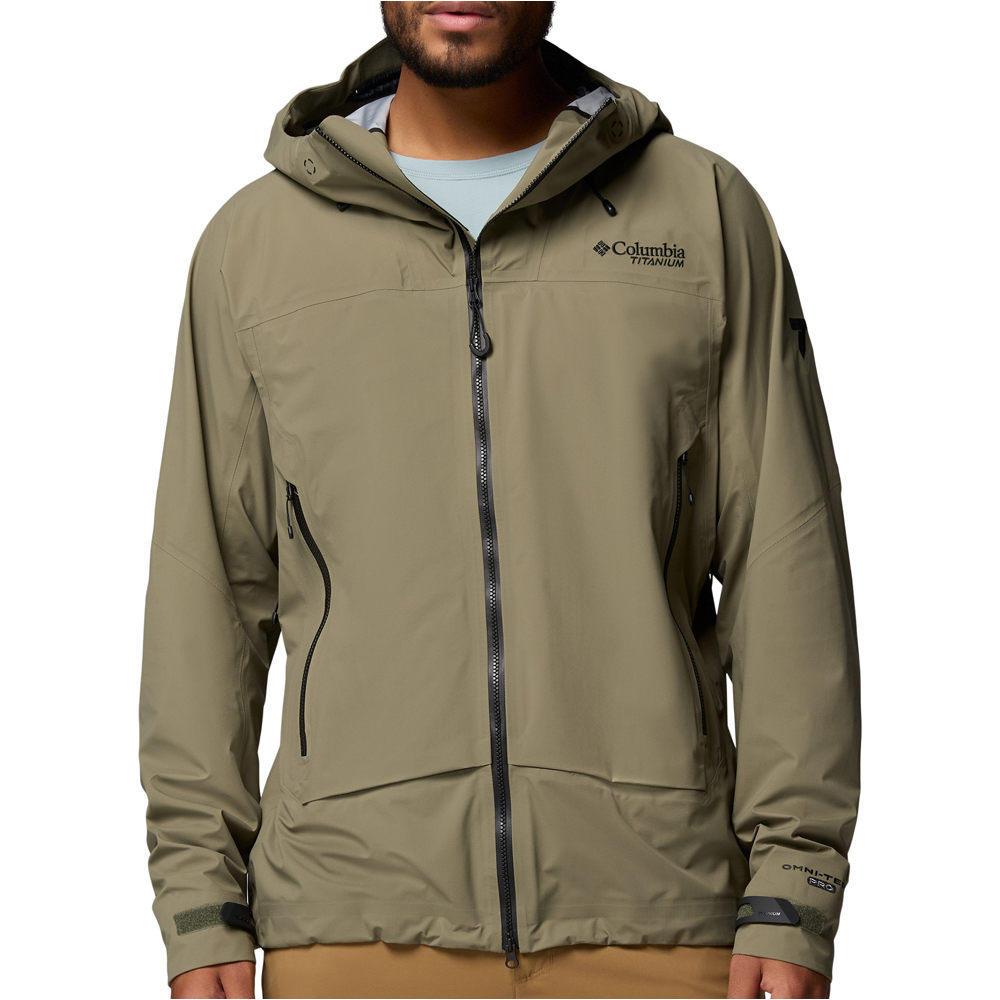 Columbia chaqueta impermeable hombre Saudan Pro 3L Shell vista frontal