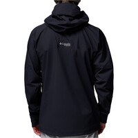 Columbia chaqueta impermeable hombre Saudan Pro 3L Shell vista trasera