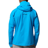 Columbia chaqueta impermeable hombre Saudan Pro 3L Shell vista trasera