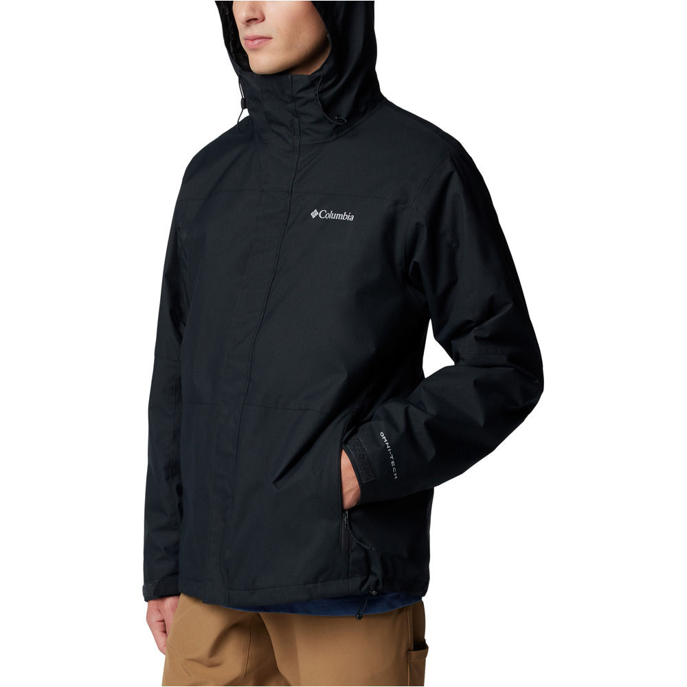 Columbia chaqueta impermeable insulada hombre Hikebound II Interchange Jacket vista detalle