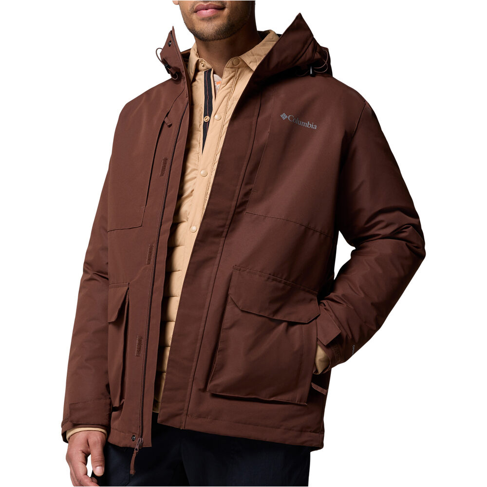 Columbia chaqueta impermeable insulada hombre Landroamer Shirt Jacket Interchange vista detalle