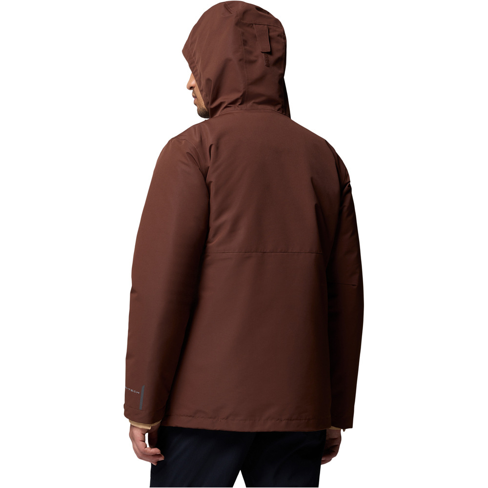 Columbia chaqueta impermeable insulada hombre Landroamer Shirt Jacket Interchange vista trasera