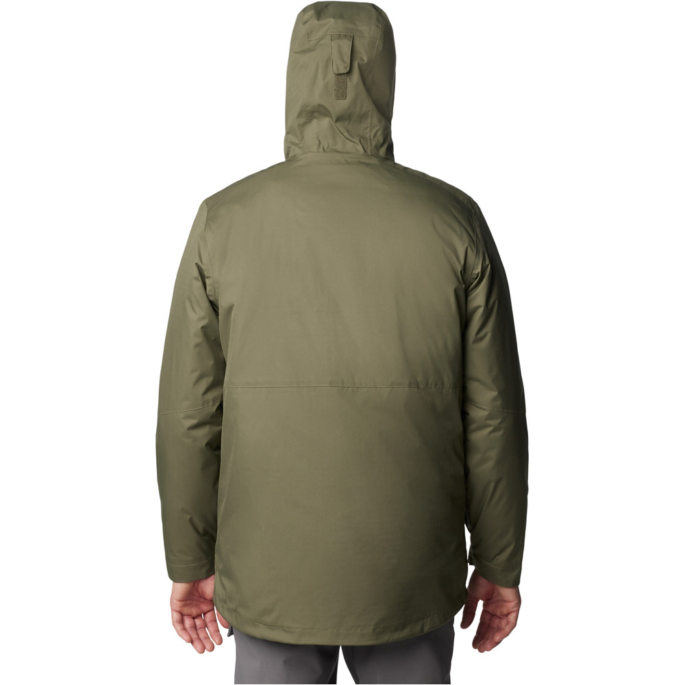 Columbia chaqueta impermeable insulada hombre Oak Harbor Interchange Jacket vista trasera
