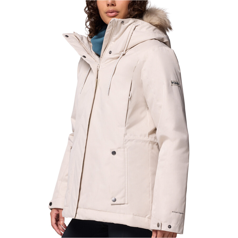 Columbia chaqueta impermeable insulada mujer _3_Suttle Mountain  III Insulated Jacket vista detalle