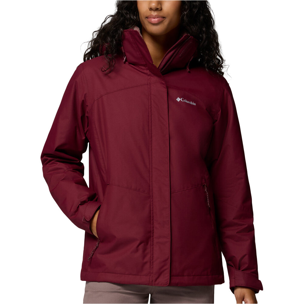 Columbia chaqueta impermeable insulada mujer Bugaboo III Fleece Interchange Jacket vista frontal