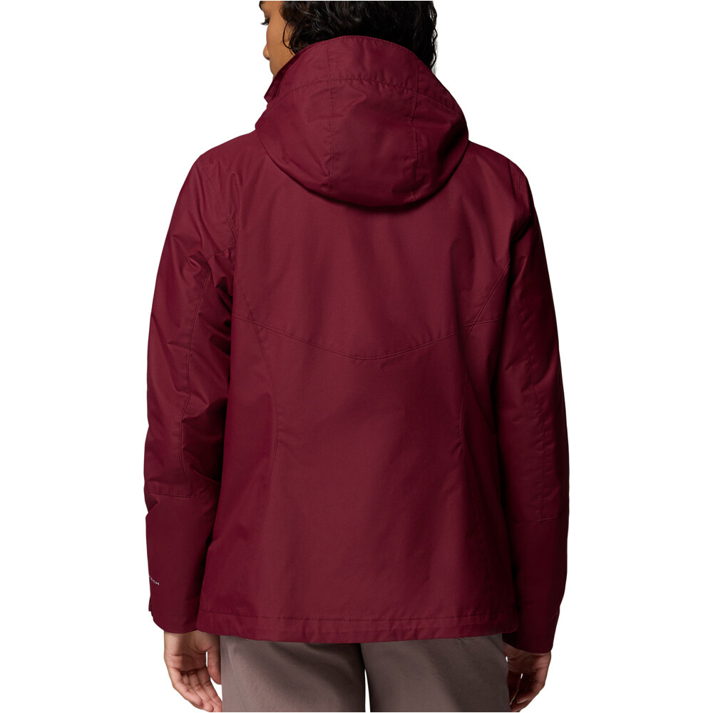 Columbia chaqueta impermeable insulada mujer Bugaboo III Fleece Interchange Jacket vista trasera