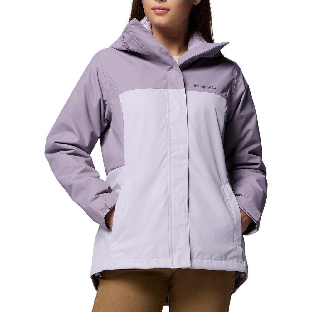 Columbia chaqueta impermeable insulada mujer Hikebound II Interchange Jacket vista frontal