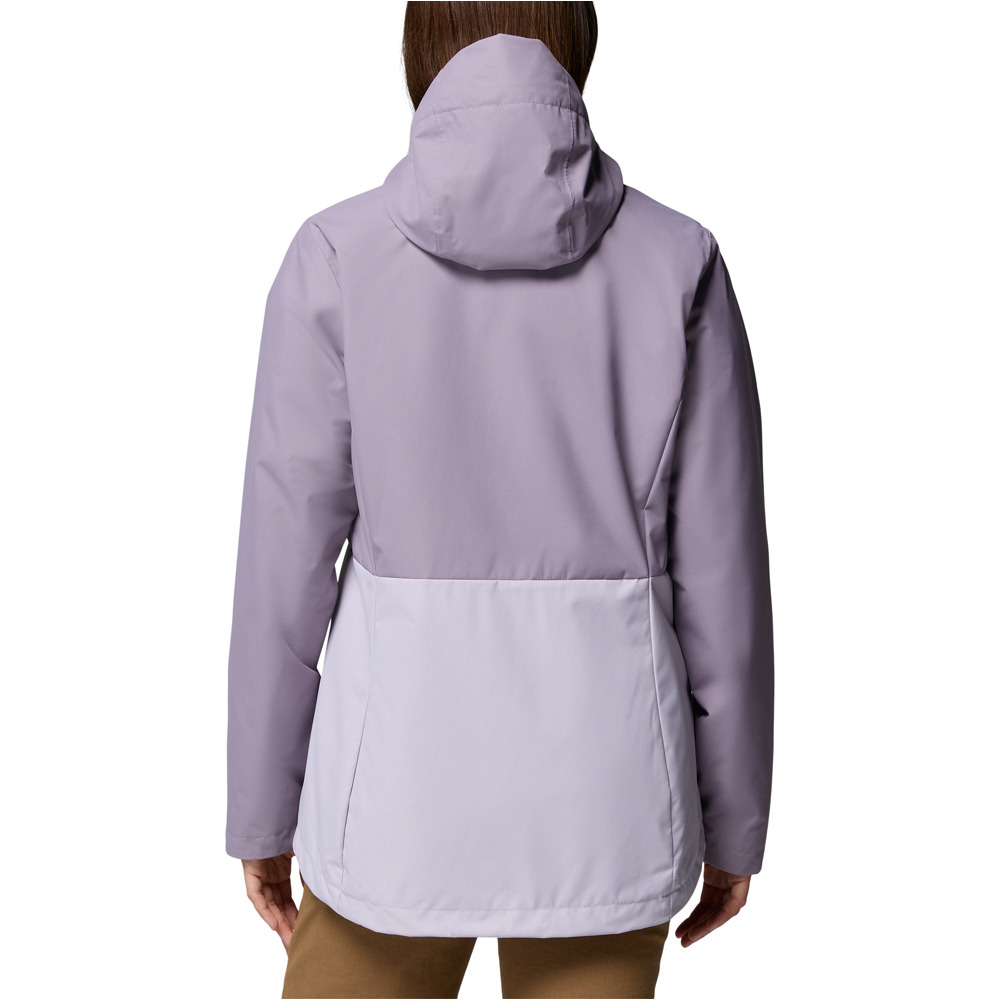 Columbia chaqueta impermeable insulada mujer Hikebound II Interchange Jacket vista trasera