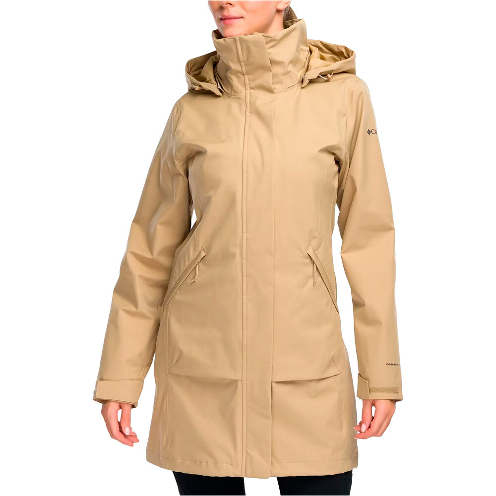 Columbia chaqueta impermeable insulada mujer Pulaski III Interchange Jacket vista frontal