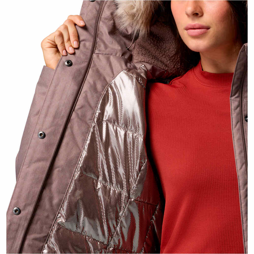 Columbia chaqueta impermeable insulada mujer Suttle Mountain Long Insulated Jacket 04