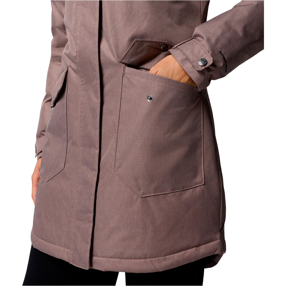 Columbia chaqueta impermeable insulada mujer Suttle Mountain Long Insulated Jacket 08