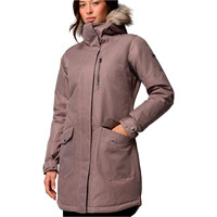 Columbia chaqueta impermeable insulada mujer Suttle Mountain Long Insulated Jacket vista detalle