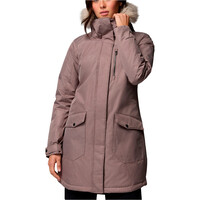 Columbia chaqueta impermeable insulada mujer Suttle Mountain Long Insulated Jacket vista frontal