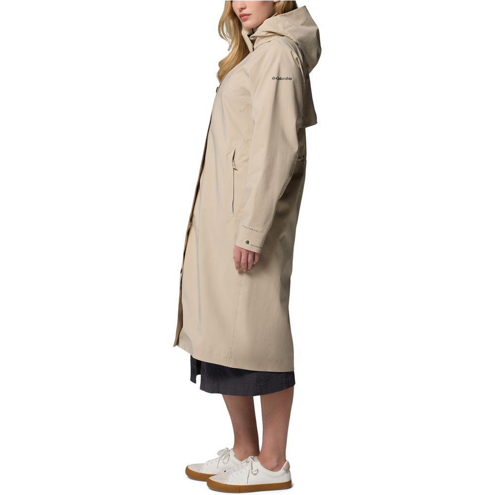 Columbia chaqueta impermeable mujer AmazeTrench Rain Jacket vista detalle