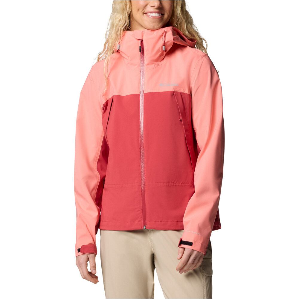 Columbia chaqueta impermeable mujer Boulder Falls Jacket vista frontal