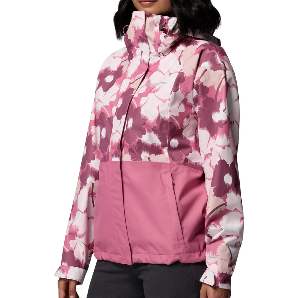 Columbia chaqueta impermeable mujer Hikebound Printed Jacket 03
