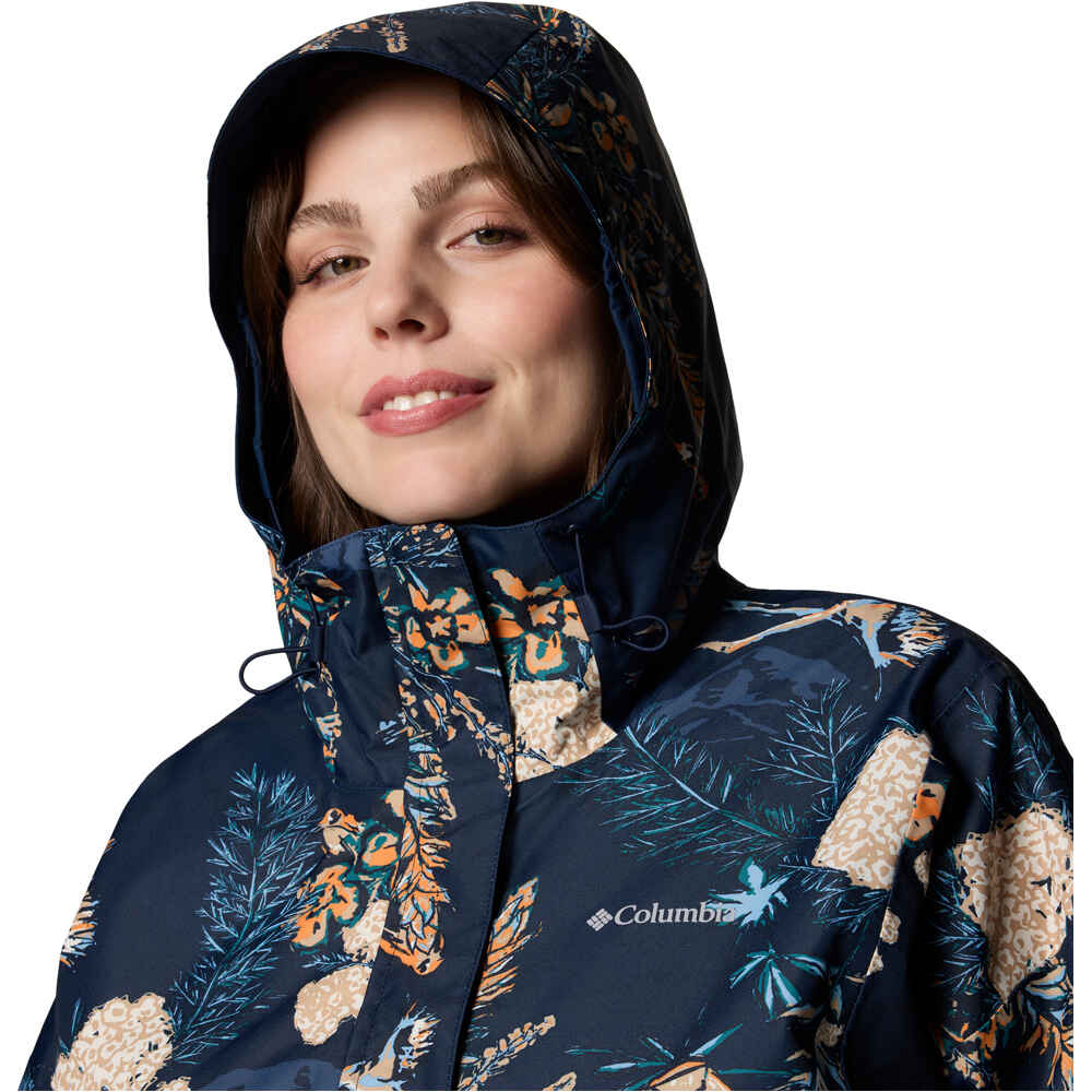 Columbia chaqueta impermeable mujer Hikebound Printed Jacket 04