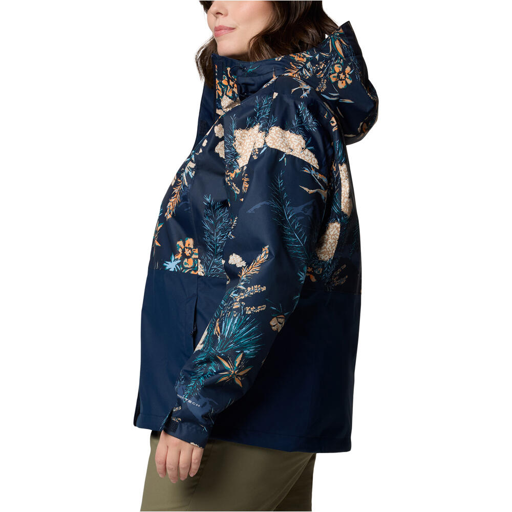 Columbia chaqueta impermeable mujer Hikebound Printed Jacket vista detalle