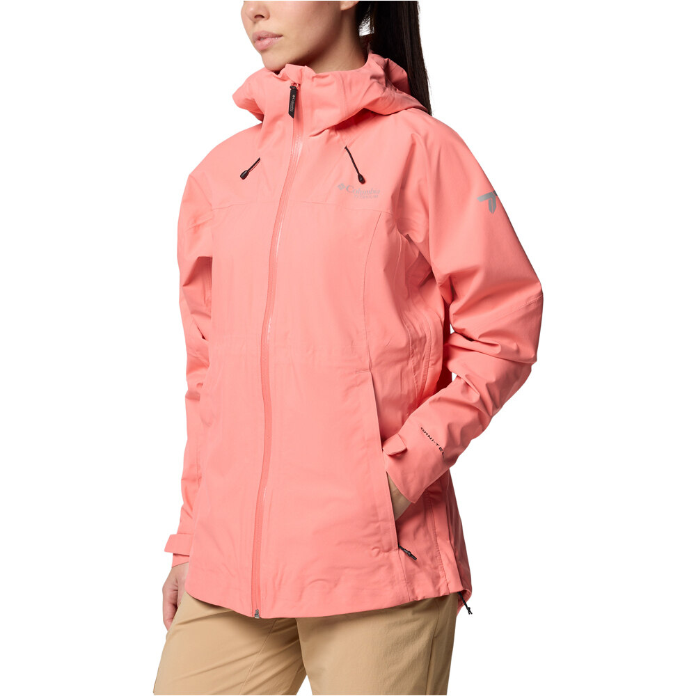 Columbia chaqueta impermeable mujer Northwest Explorer  3L Shell vista detalle