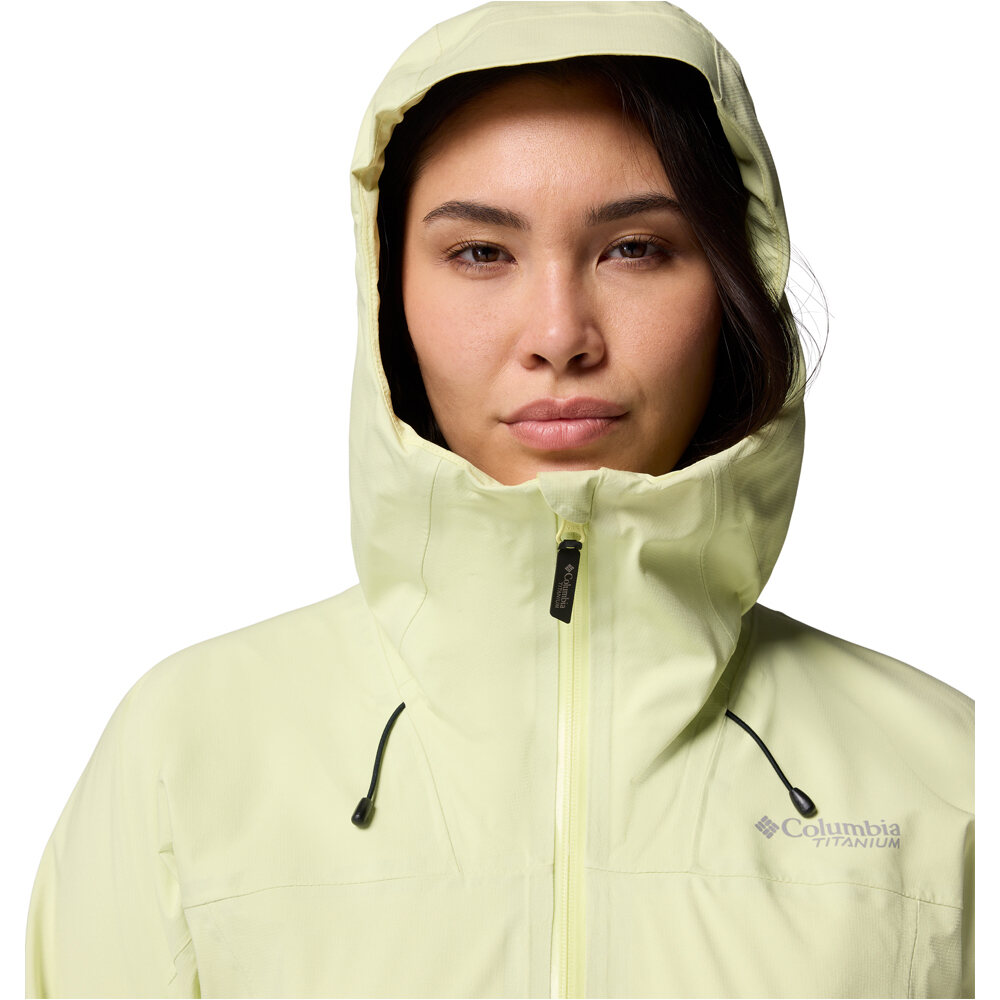Columbia chaqueta impermeable mujer Northwest Explorer 3L Shell vista detalle
