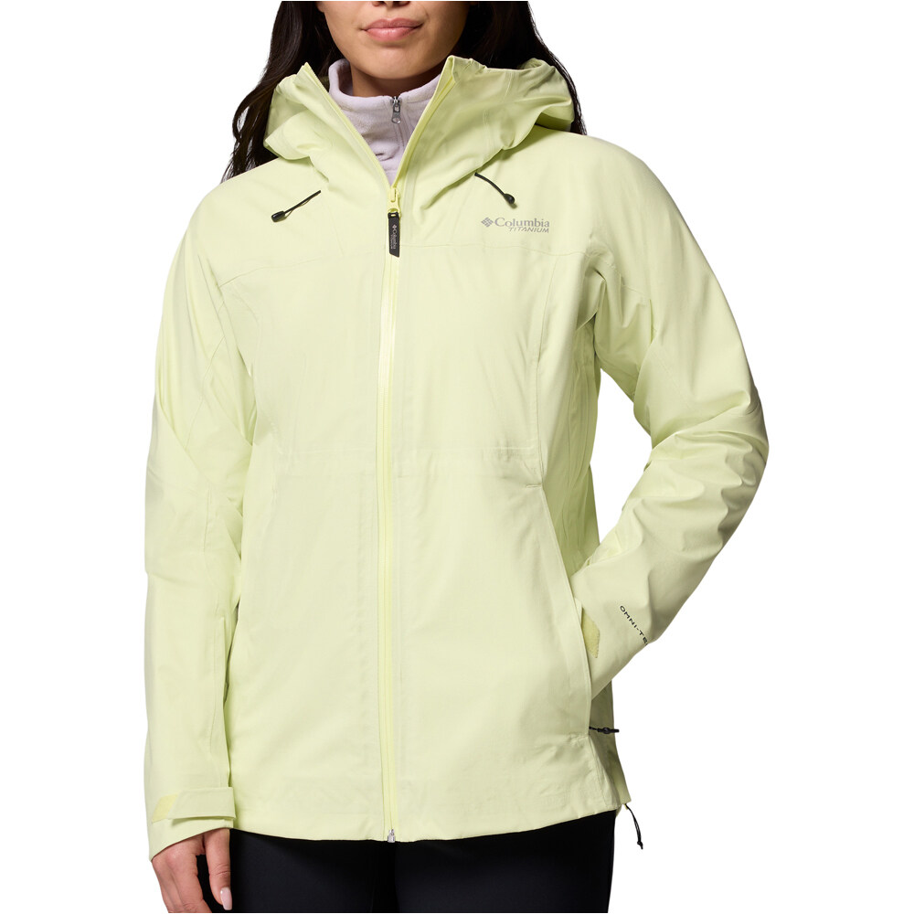 Columbia chaqueta impermeable mujer Northwest Explorer 3L Shell vista frontal