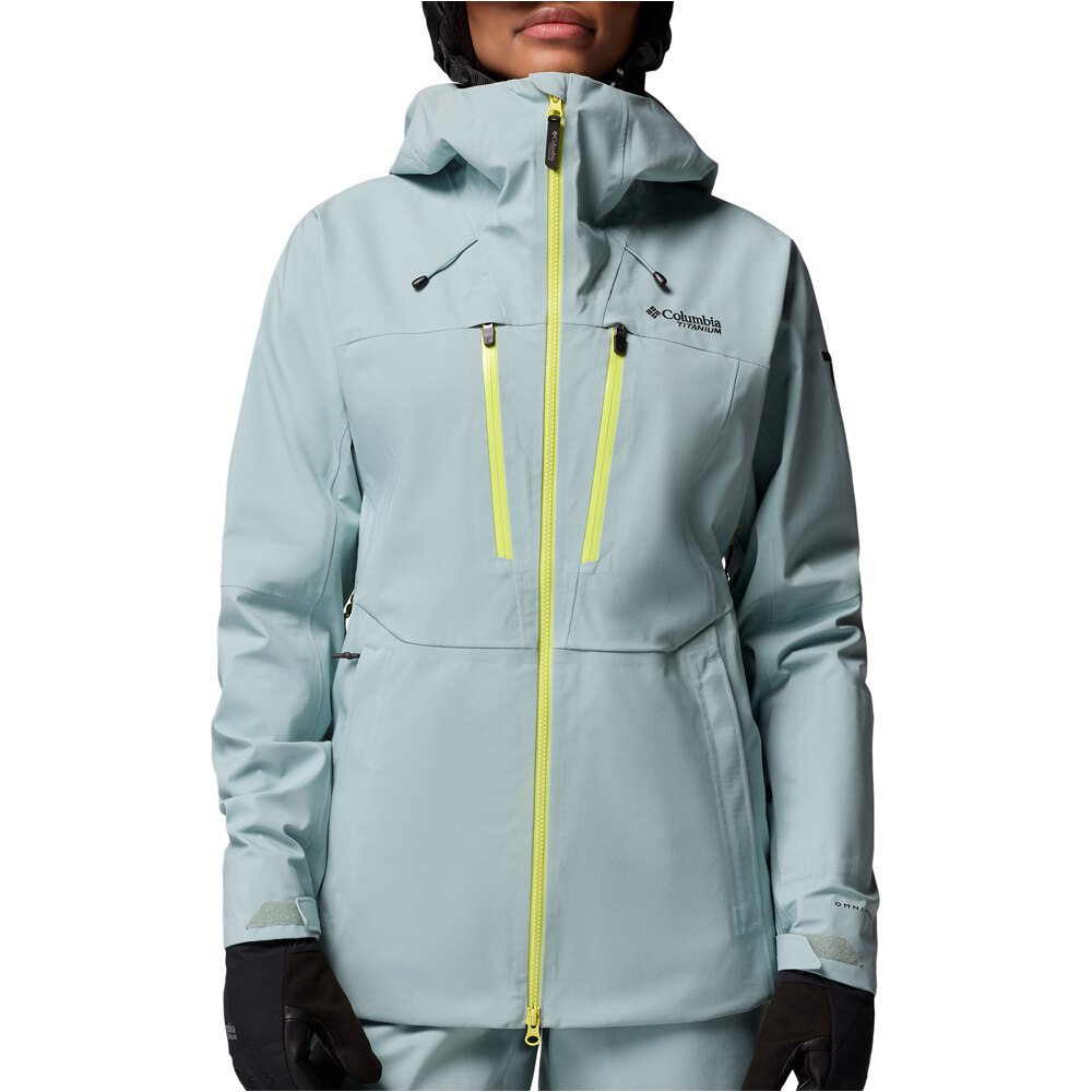 Columbia chaqueta impermeable mujer Platinum Peak II 3L Shell vista frontal