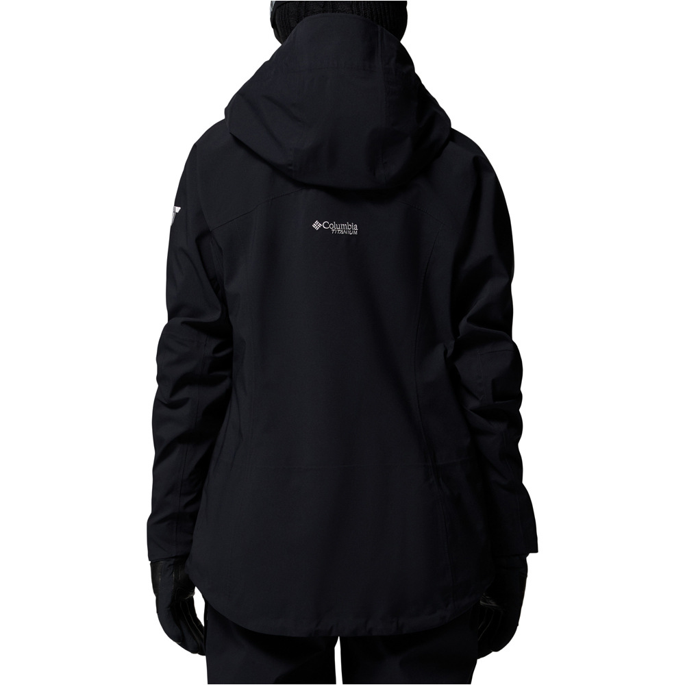 Columbia chaqueta impermeable mujer Platinum Peak II 3L Shell vista trasera