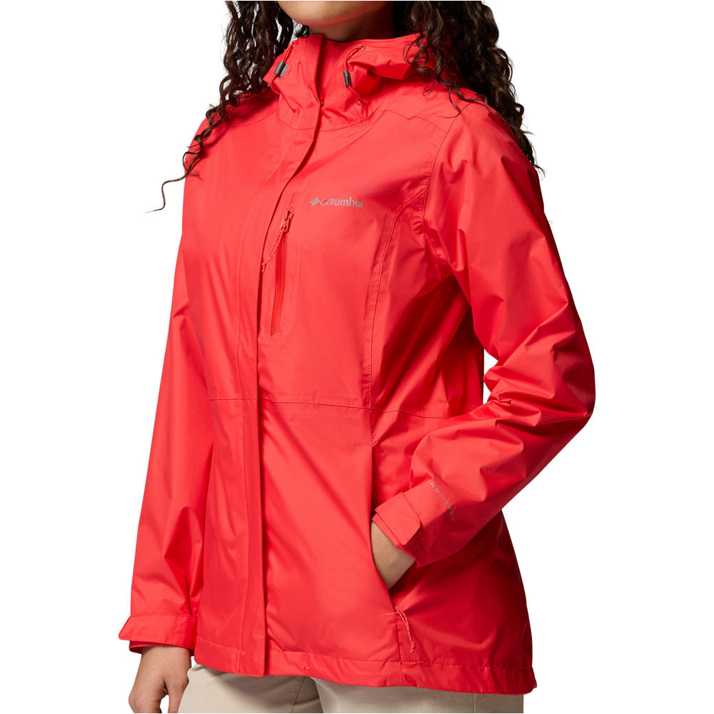 Columbia chaqueta impermeable mujer Pouring Adventure III Jacket vista detalle