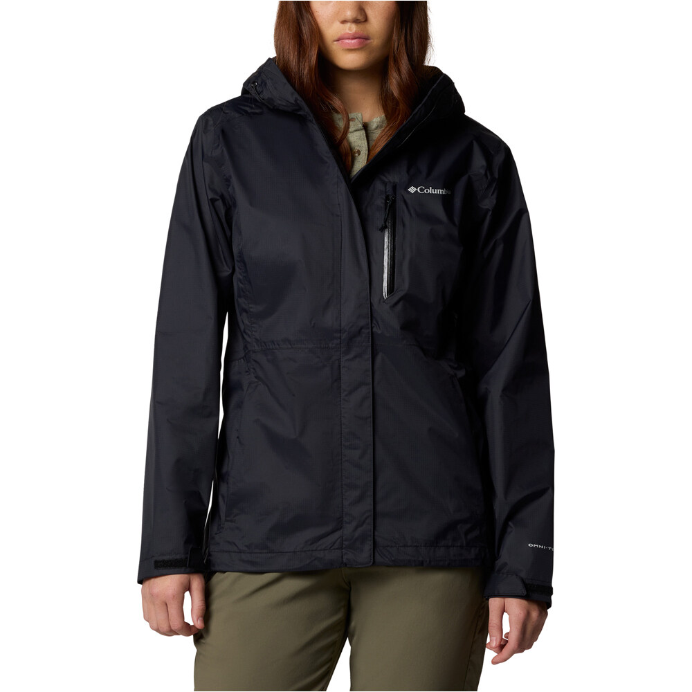Columbia chaqueta impermeable mujer Pouring Adventure III Jacket vista frontal