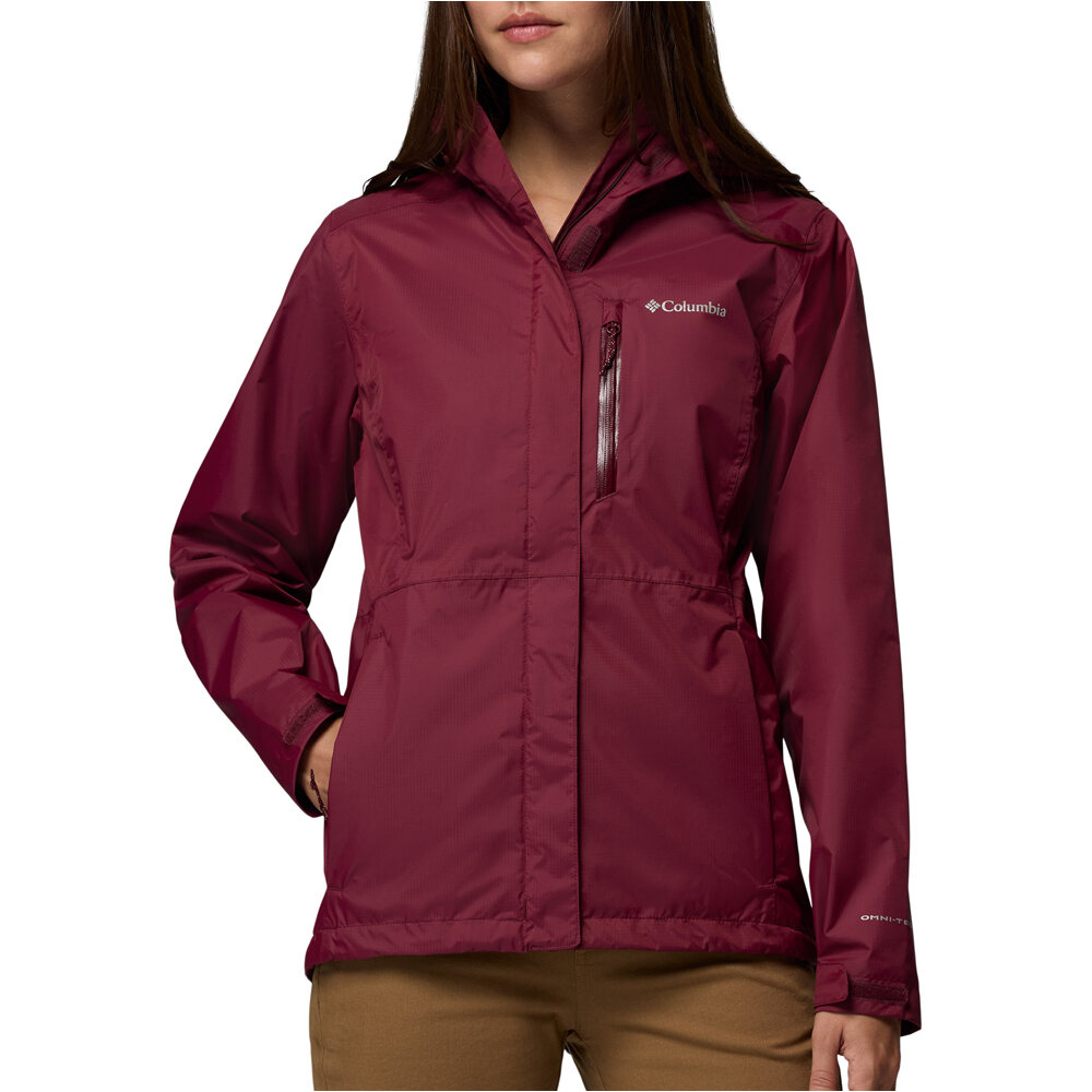 Columbia chaqueta impermeable mujer Pouring Adventure III Jacket vista frontal