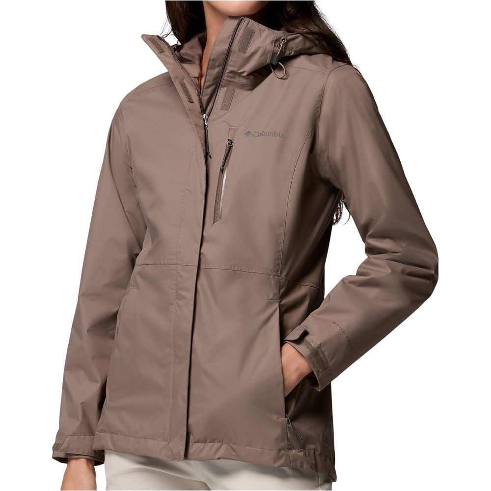Columbia chaqueta impermeable mujer Pouring Adventure III Jacket vista frontal