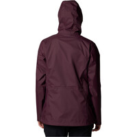 Columbia chaqueta impermeable mujer Pouring Adventure III Jacket vista trasera