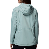 Columbia chaqueta impermeable mujer Pouring Adventure III Jacket vista trasera