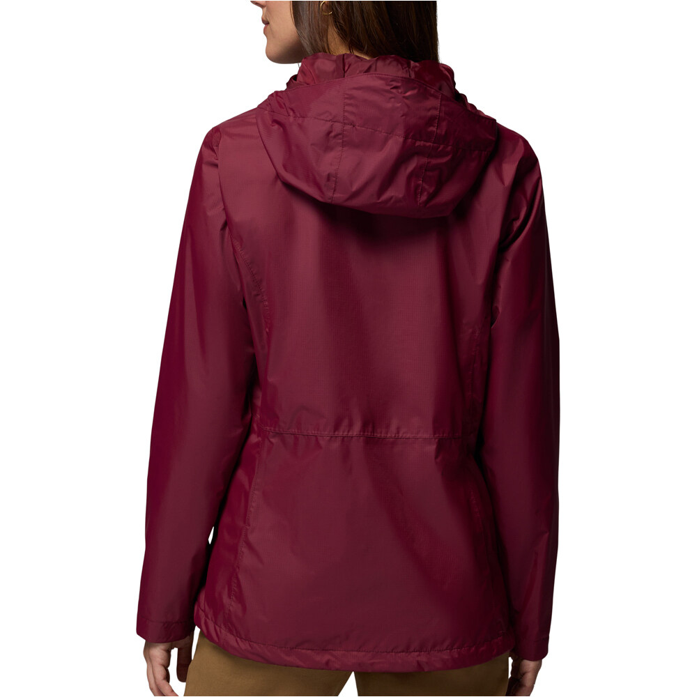 Columbia chaqueta impermeable mujer Pouring Adventure III Jacket vista trasera