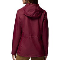 Columbia chaqueta impermeable mujer Pouring Adventure III Jacket vista trasera
