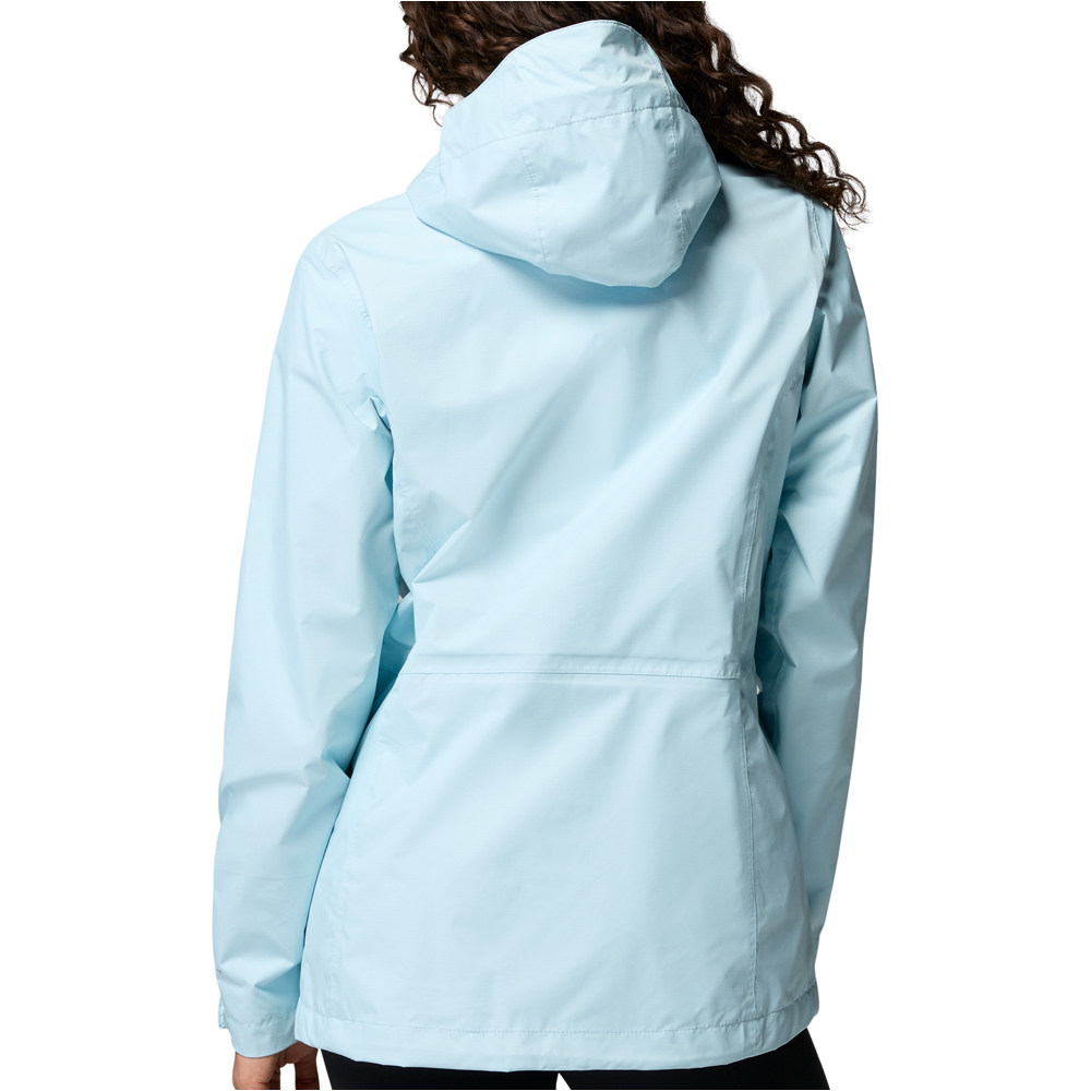 Columbia chaqueta impermeable mujer Pouring Adventure III Jacket vista trasera