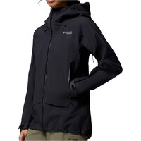 Columbia chaqueta impermeable mujer Saudan Pro 3L Shell vista detalle