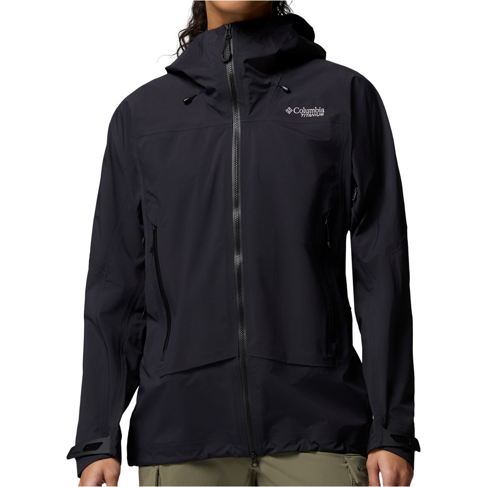 Columbia chaqueta impermeable mujer Saudan Pro 3L Shell vista frontal