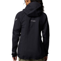 Columbia chaqueta impermeable mujer Saudan Pro 3L Shell vista trasera