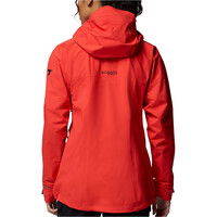 Columbia chaqueta impermeable mujer Saudan Pro 3L Shell vista trasera