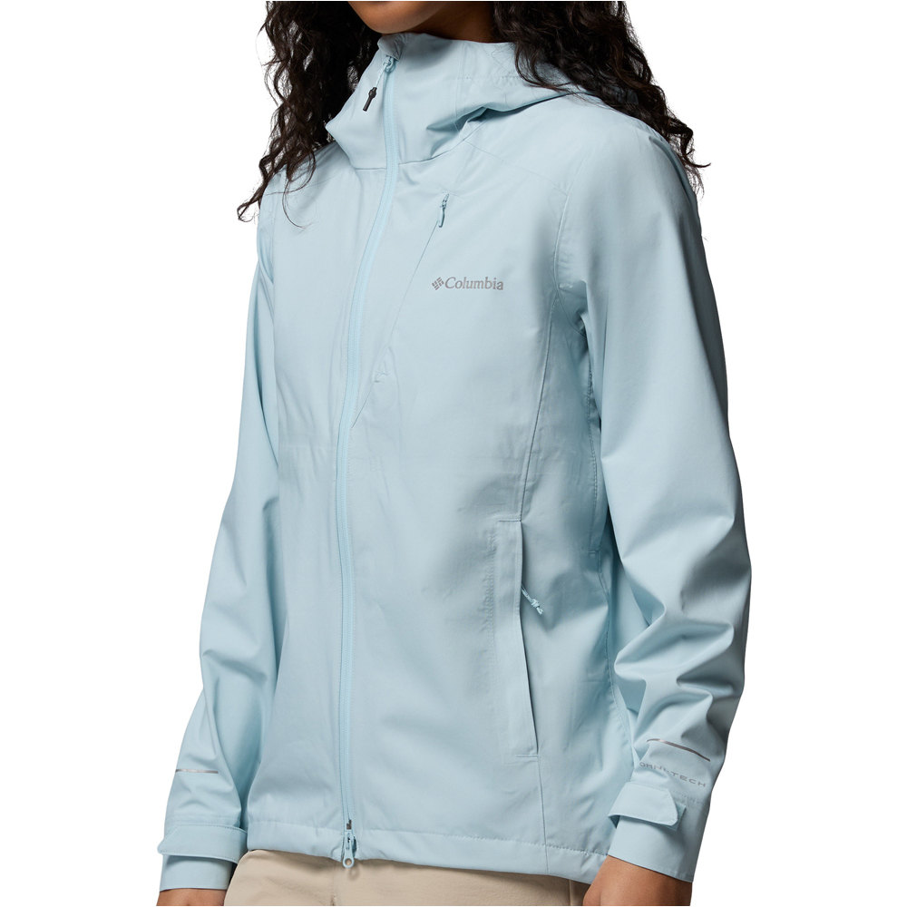 Columbia chaqueta impermeable mujer Trailborne 2.5L Shell vista detalle