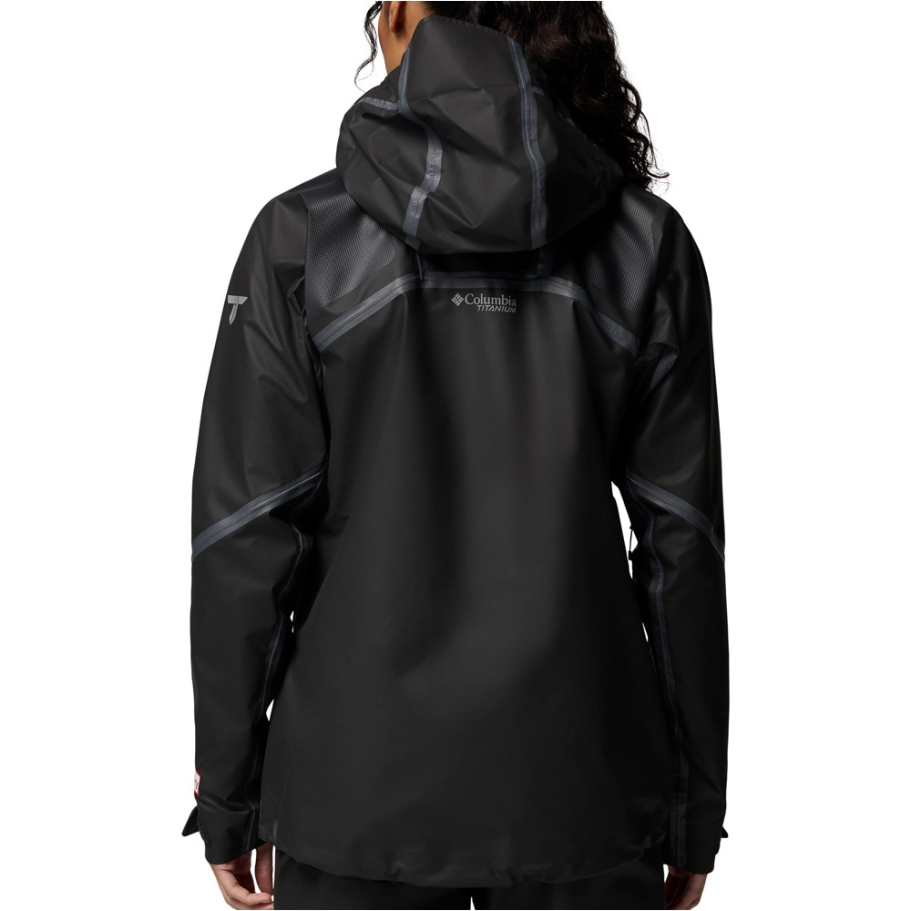 Columbia chaqueta impermeable mujer Whistler Peak Shell vista trasera