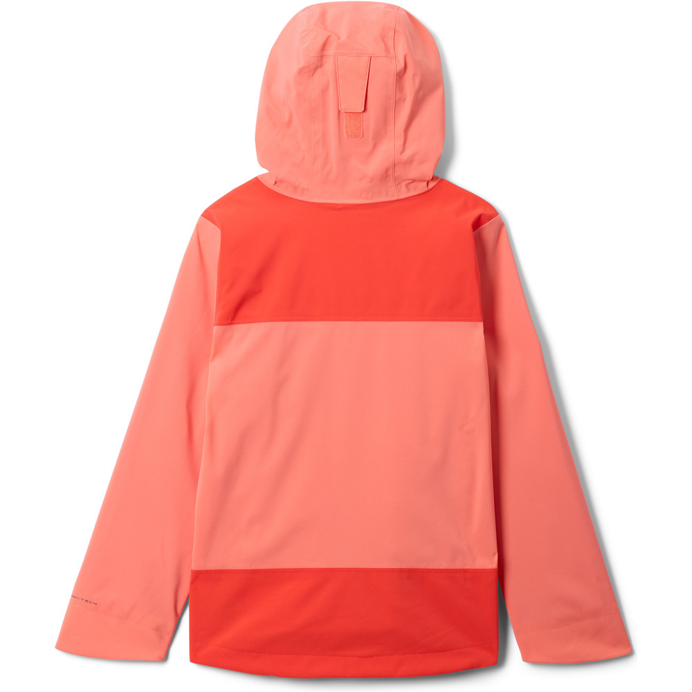Columbia chaqueta impermeable niño Boulder Falls Jacket vista trasera