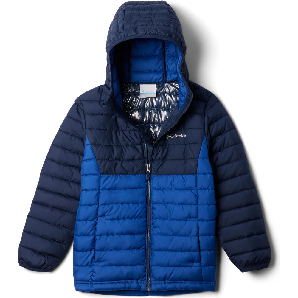 Columbia chaqueta impermeable niño Powder Lite II Hooded Jacket vista frontal