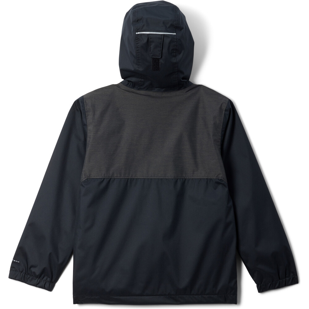 Columbia chaqueta impermeable niño Rainy Trails II Fleece Lined Jacket vista trasera